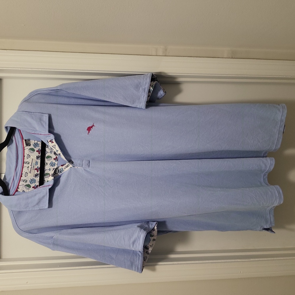 Mens Tommy Bahama light blue polo 2xb